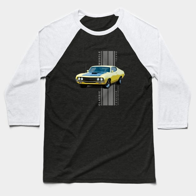 Torino 429 Super Cobra Classic American Muscle Cars Vintage Baseball T-Shirt by Jose Luiz Filho